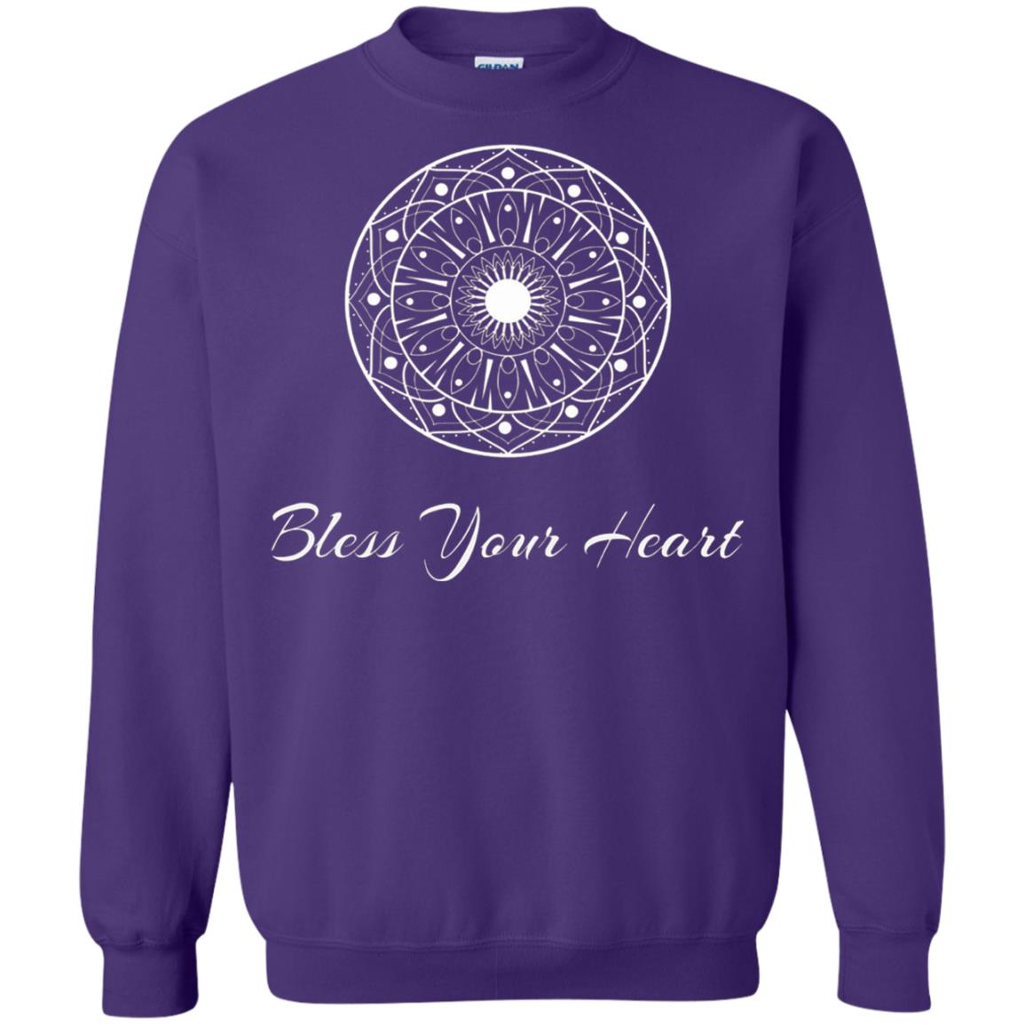 Bless Your Heart Mandala T-shirt Purple