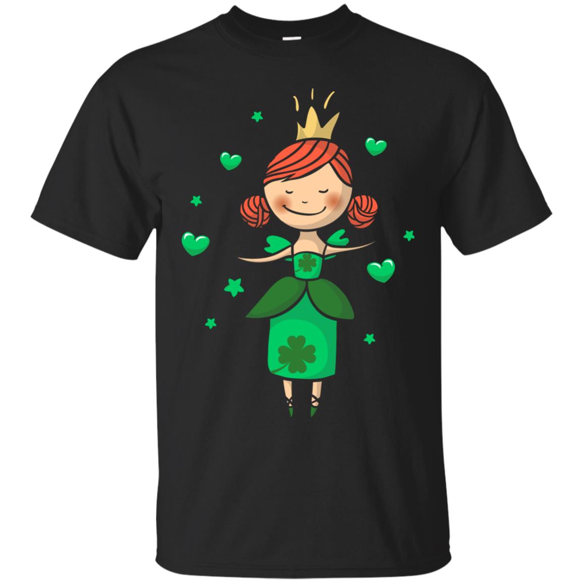 Irish Princess St. Patricks Day Gift Shirt For Girls Black