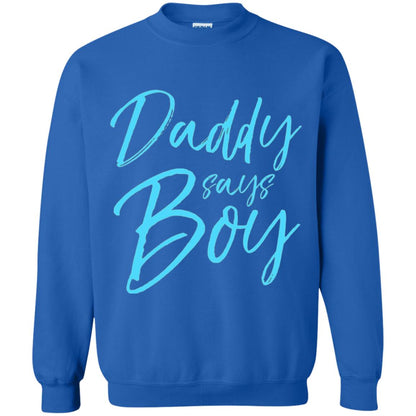 Daddy Says Boy Blue Gender Reveal Announcement Royal