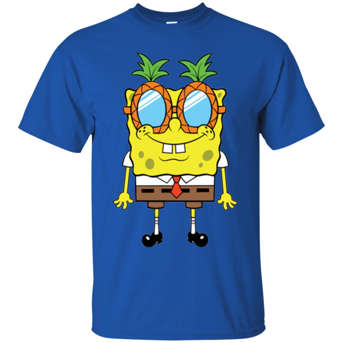 Nickelodeon Spongebob Squarepants Pineapple Glasses T-shirt Royal