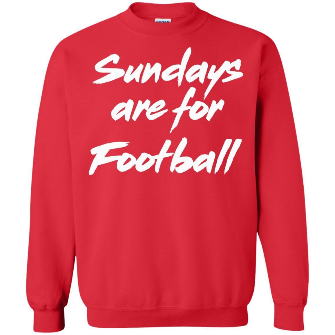 Football Lover T-shirt Sundays Are For Football Red