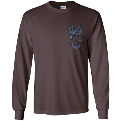 Dragon In Pocket Shirt Dark Chocolate