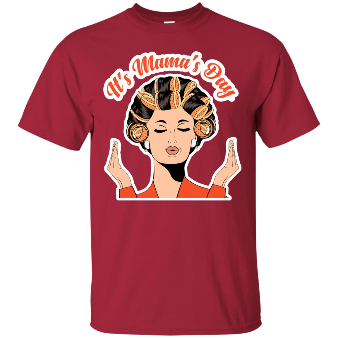 Its Mamas Day Mom Shirt Cardinal
