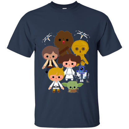 Film T-shirt Cute Kawaii Style Heroes Graphic Navy