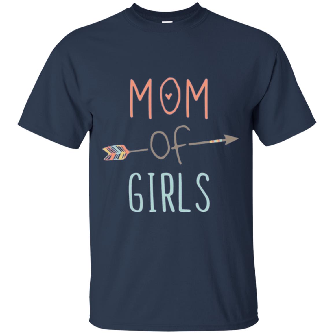 Mommy T-shirt Mom Of Girls Navy
