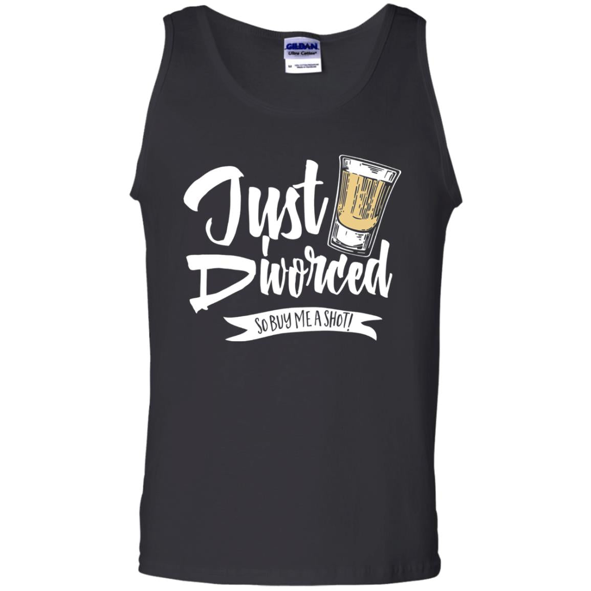 Party Break-up Single T-shirt Just Divorced Buy Me A Shot Black
