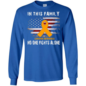 Leukemia Awareness No One Fights Alone Shirt