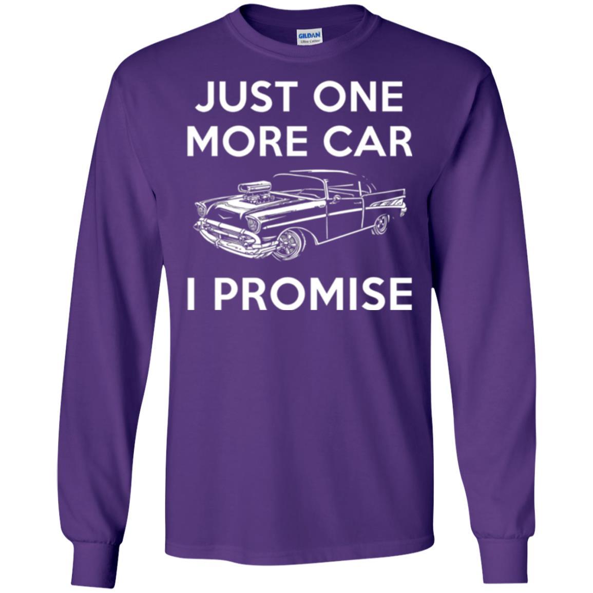 Car Lover T-shirt Just One More Car Purple