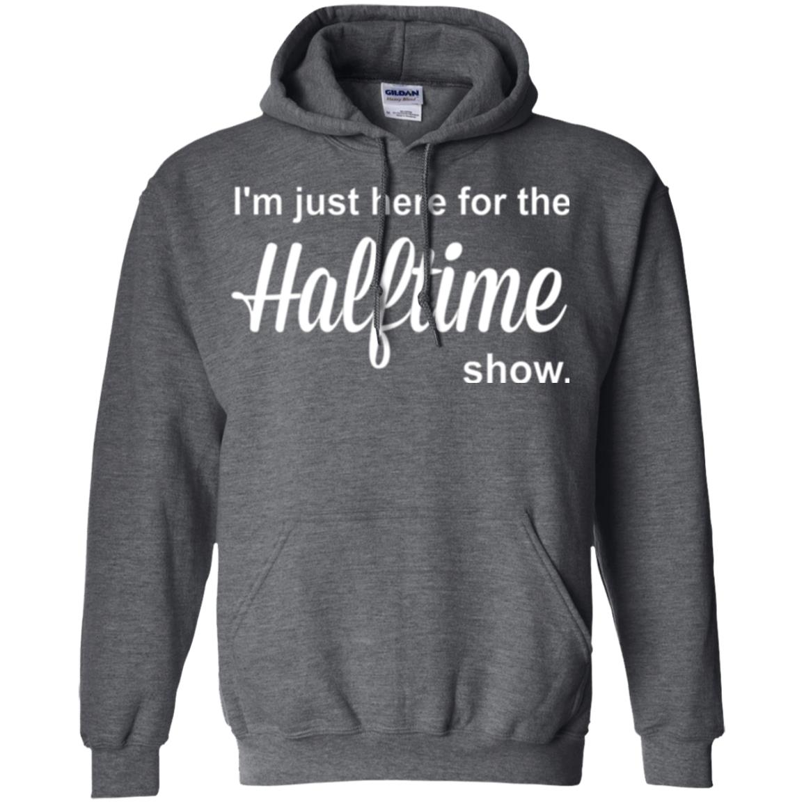 Marching Band T-shirt I_m Just Here For The Halftime Show Dark Heather