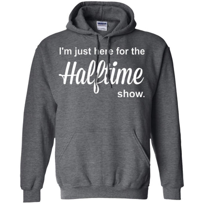 Marching Band T-shirt I_m Just Here For The Halftime Show Dark Heather