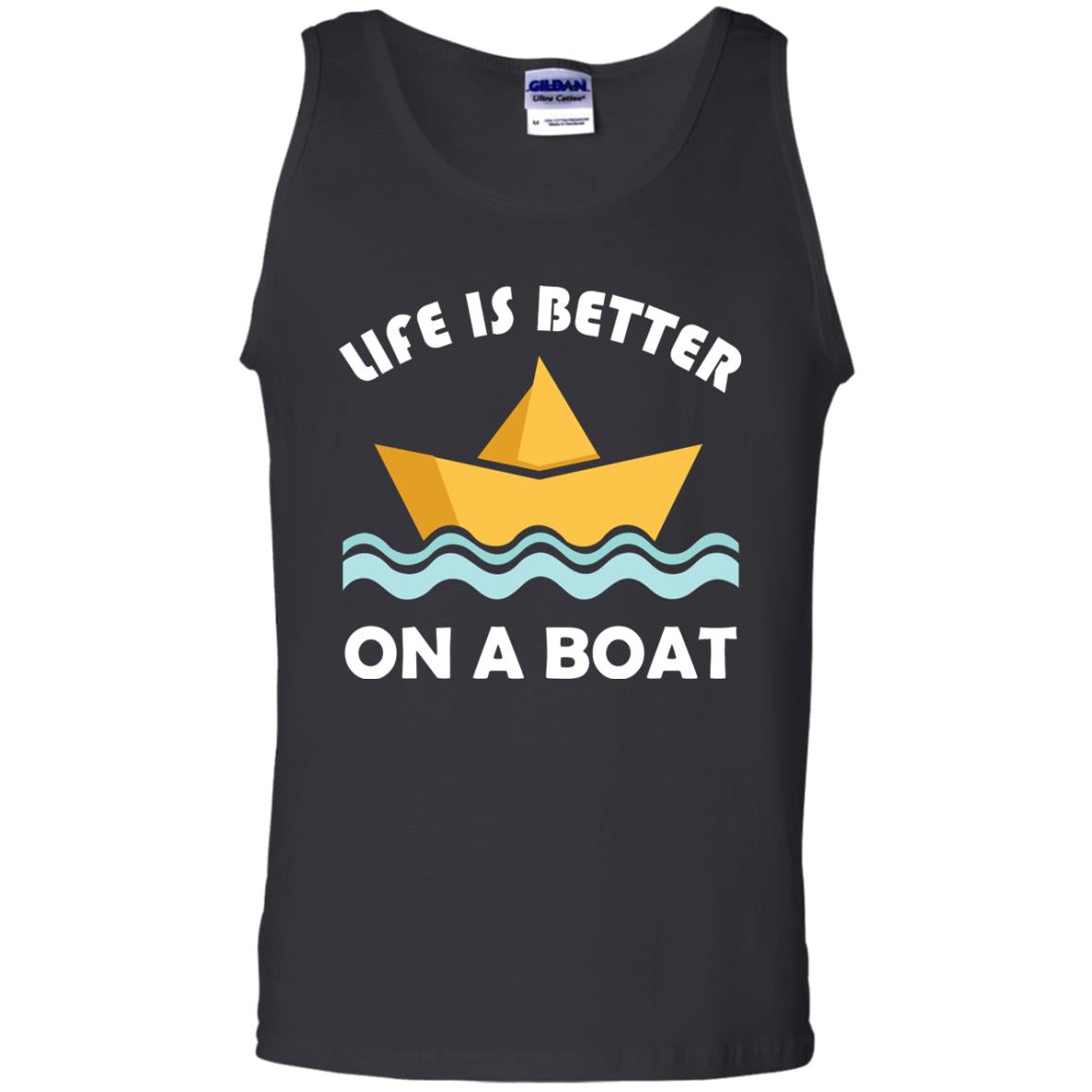 Life Is Better On Boat Boating And Sailing T-shirt Black