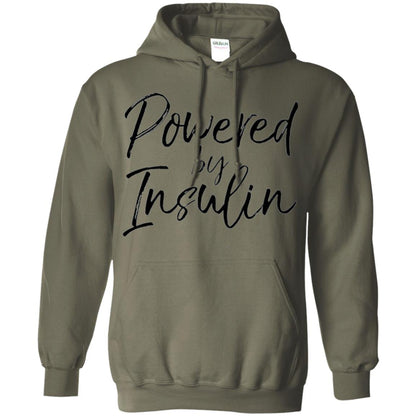 Diabetic T-shirt Powered By Insulin Military Green