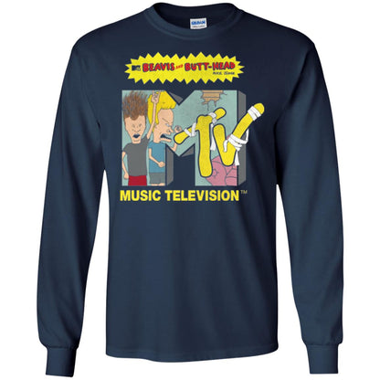 Mtv Logo T-shirt Beavis And Butt Head Navy