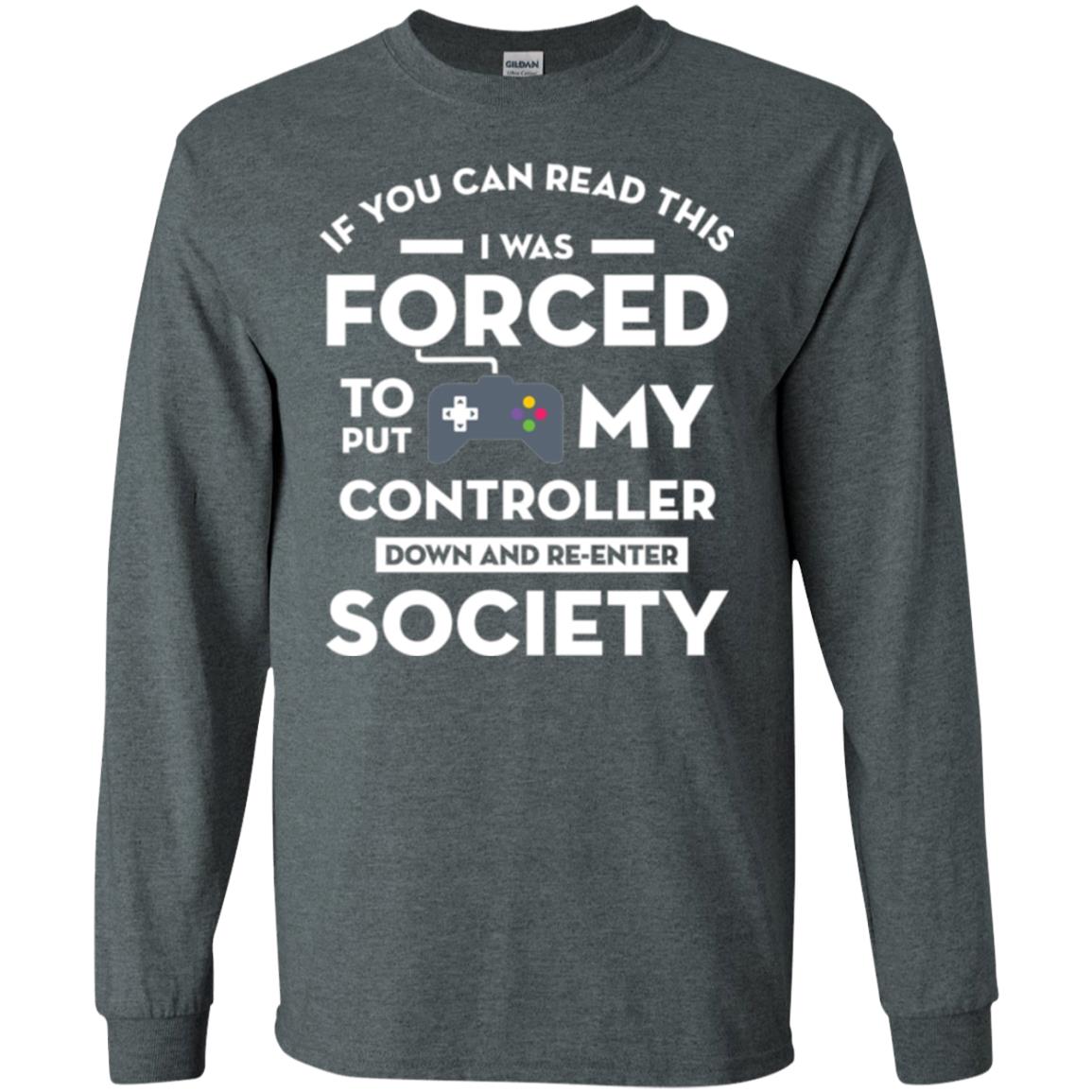 Gamer T-shirt If You Can Read This Dark Heather