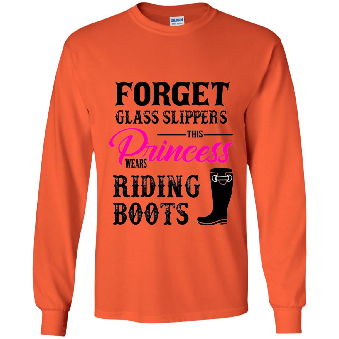 Forget Glass Slippers Princess Wears Riding Boots Orange