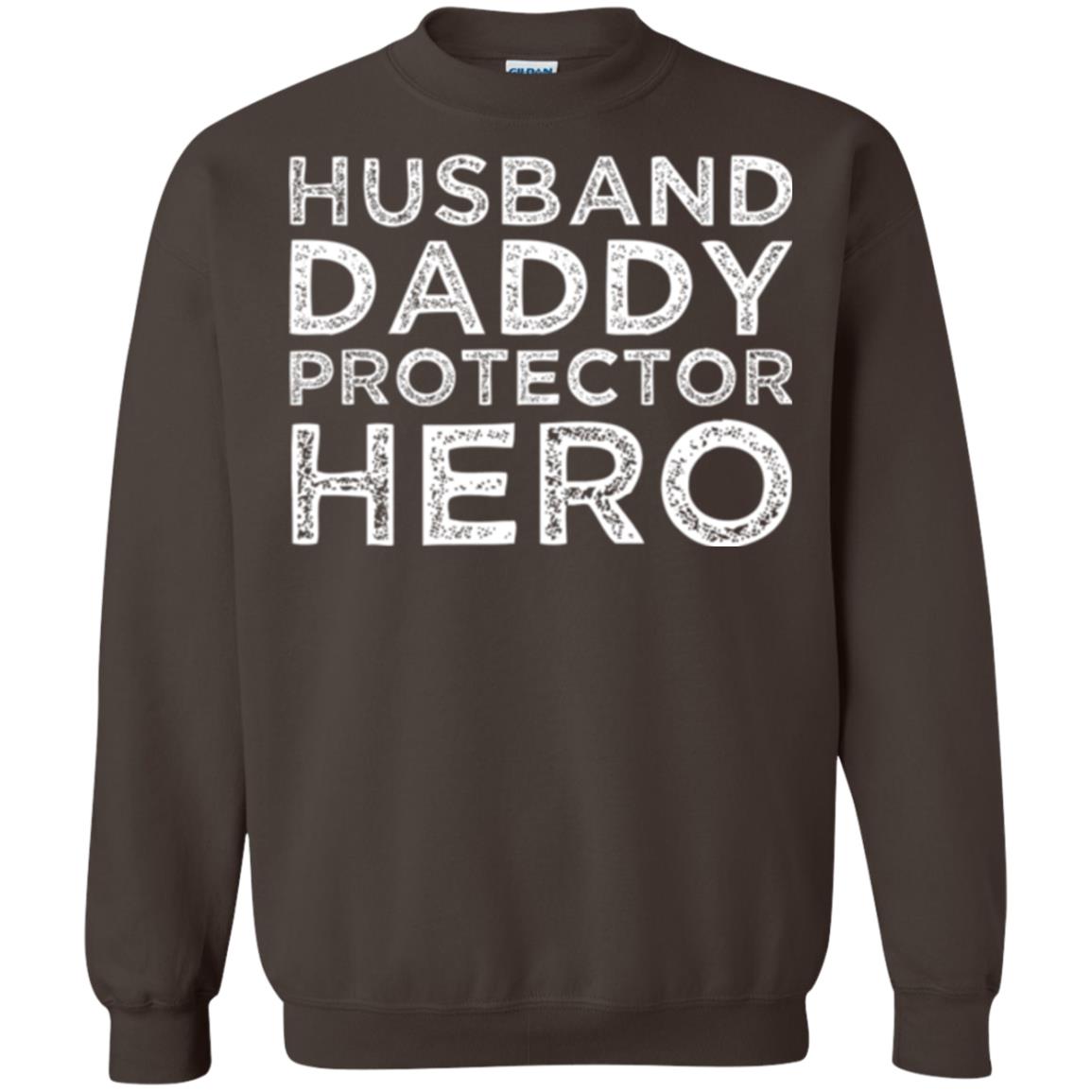 Husband Daddy Protector Hero T-shirt Dark Chocolate
