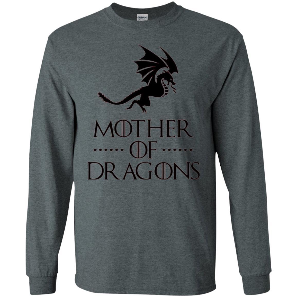 Throne Dragon T-shirt Mother Of Dragons Game Dark Heather