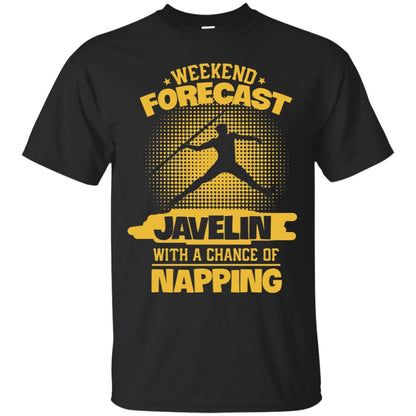 Weekend Forecast Javelin With A Chance Of Napping Shirt Black