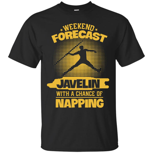 Weekend Forecast Javelin With A Chance Of Napping Shirt Black