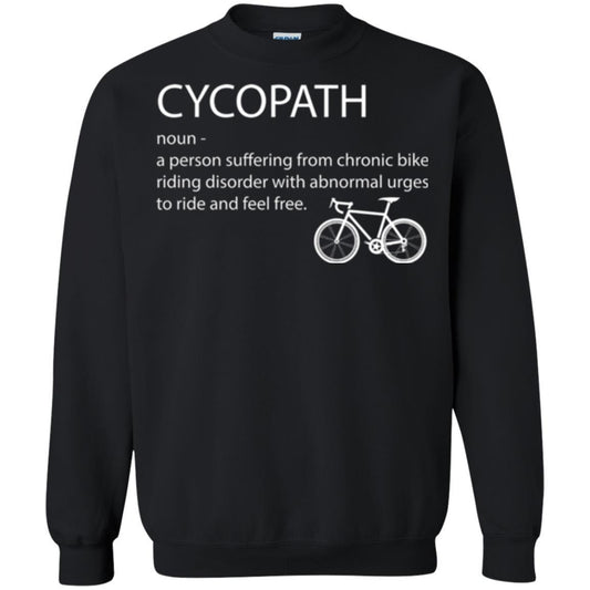 Biker T-shirt Cycopath Definition T-shirt Black