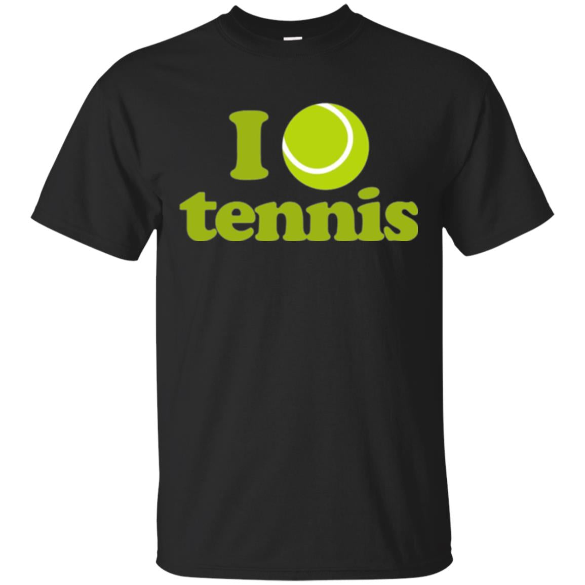 I Love Tennis T-shirt Black