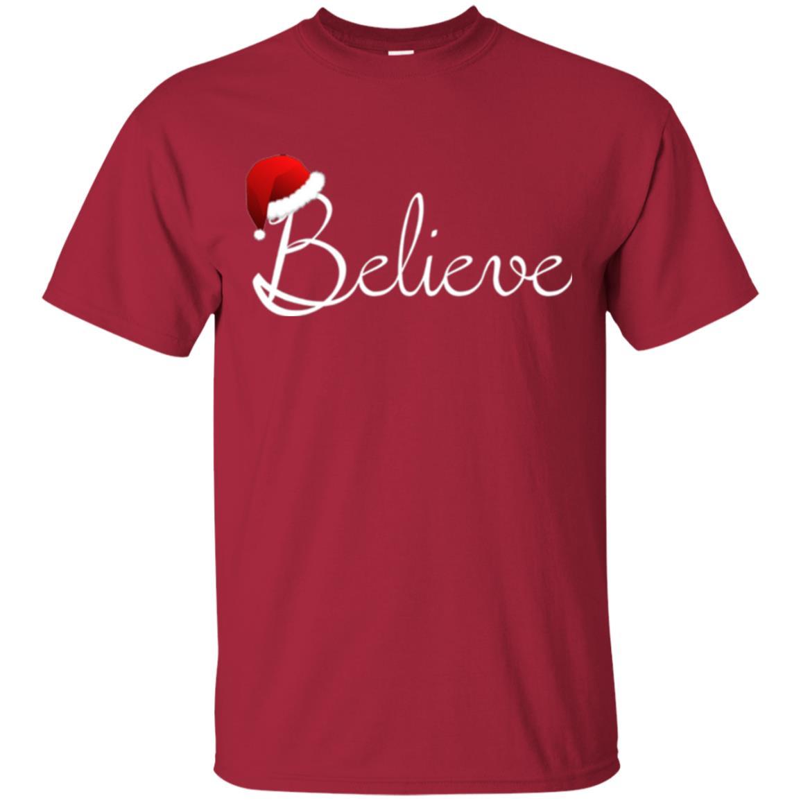Believe Best Santa Christmas T-shirt Cardinal