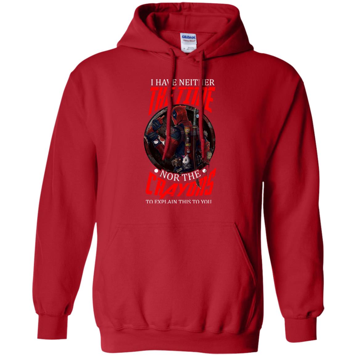 I Have Neither The Time Nor The Crayons To Explain This To You Movie Fan T-shirt Red