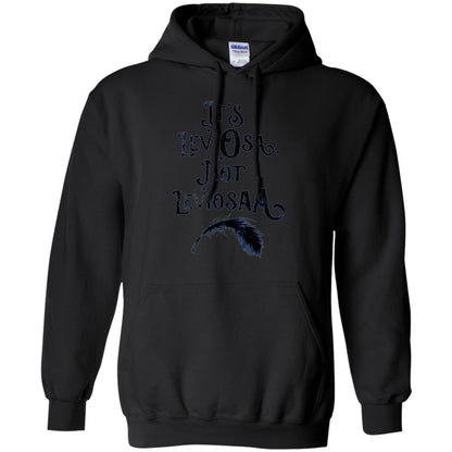 Feather Dirty Black T-shirt It_s Leviosa Not Leviosaa Black