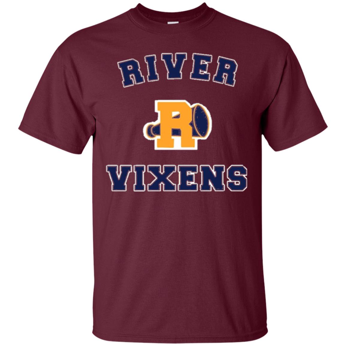 Vixens High School R Logo T-shirt Maroon