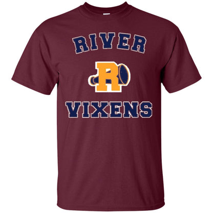 Vixens High School R Logo T-shirt Maroon