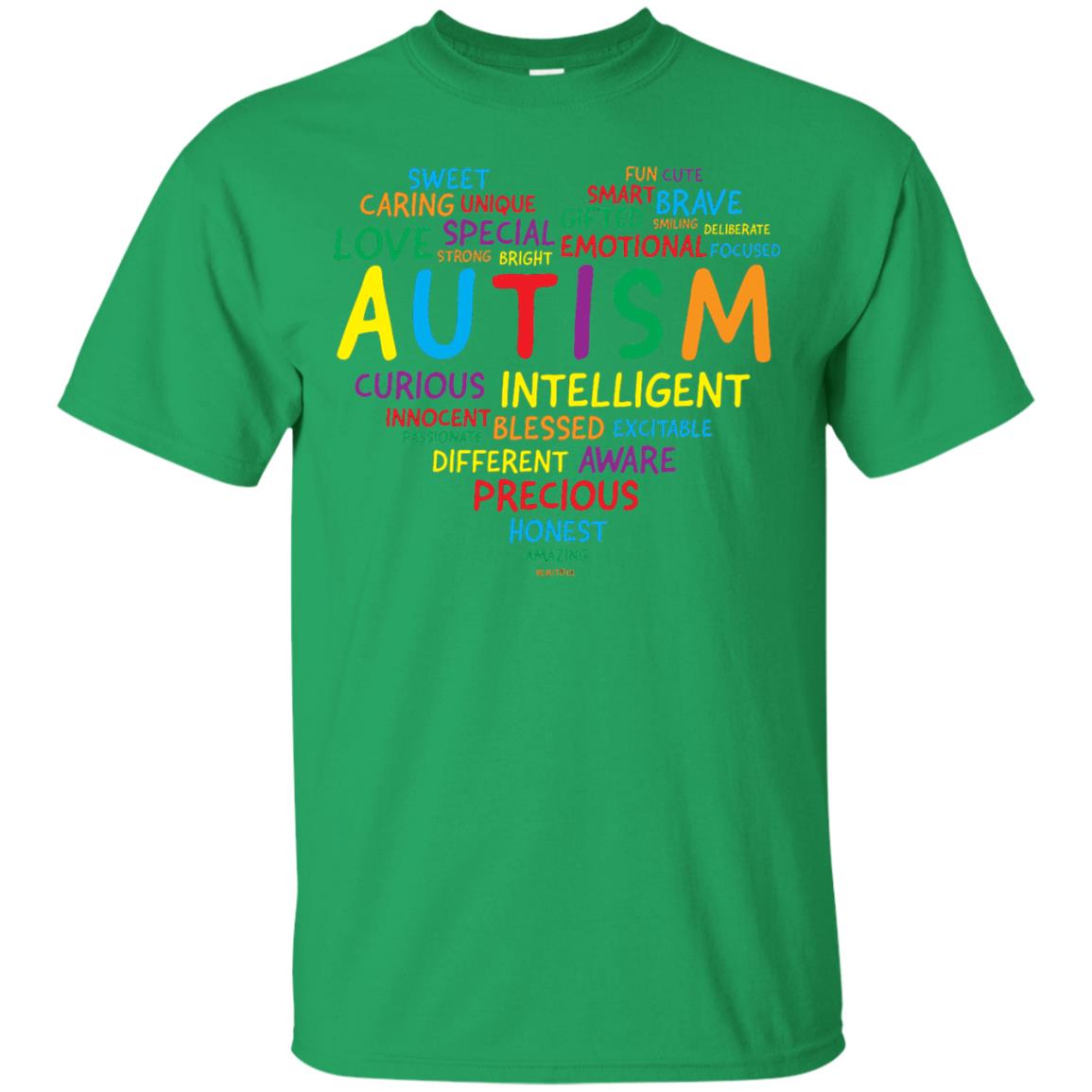 Autism Heart Autism Awareness T-shirt Irish Green