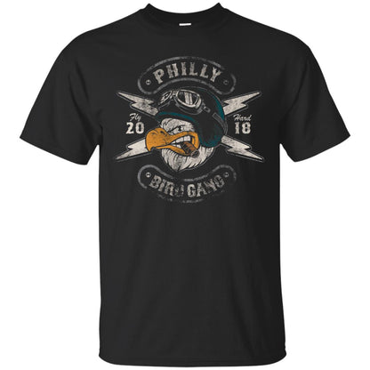 Bird Gang Eagles T-shirt Vintage Distressed Black