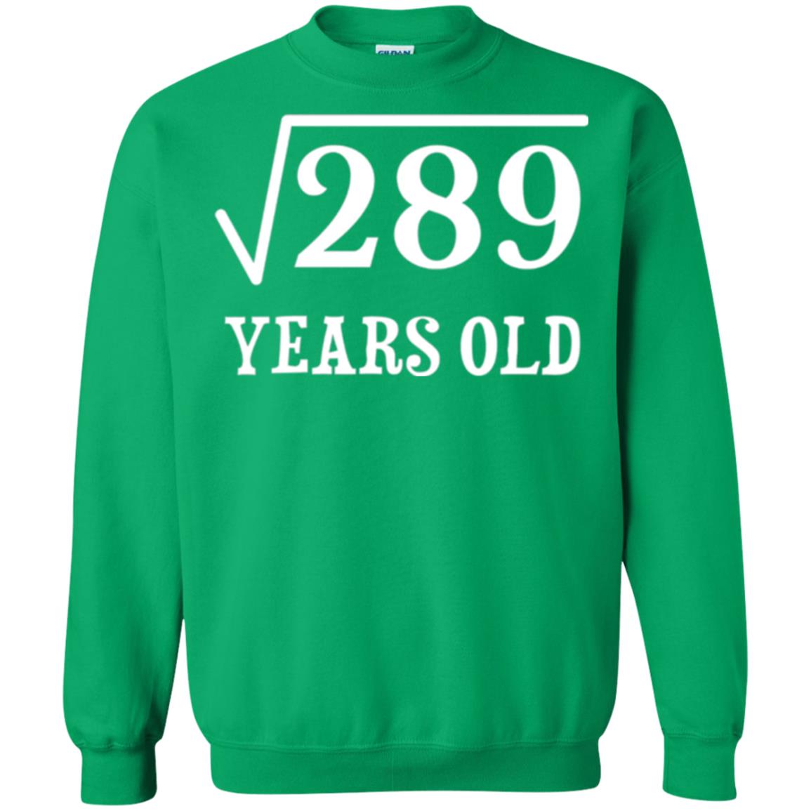 Brithday T-shirt Square Root Of 289 Irish Green