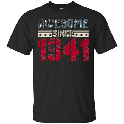 Awesome Since Legends Born In 1941 77 Years Old Birthday Shirt For Dad Or Papa Black