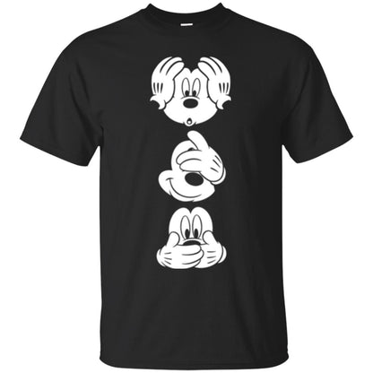 Cartoon T-shirt Disney Mickey Mouses Graphic Black