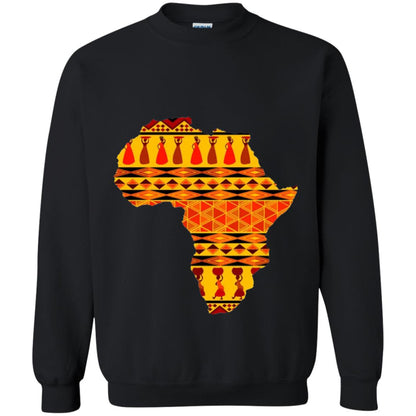 African Pride Ankara Tribal Pattern T-shirt Black