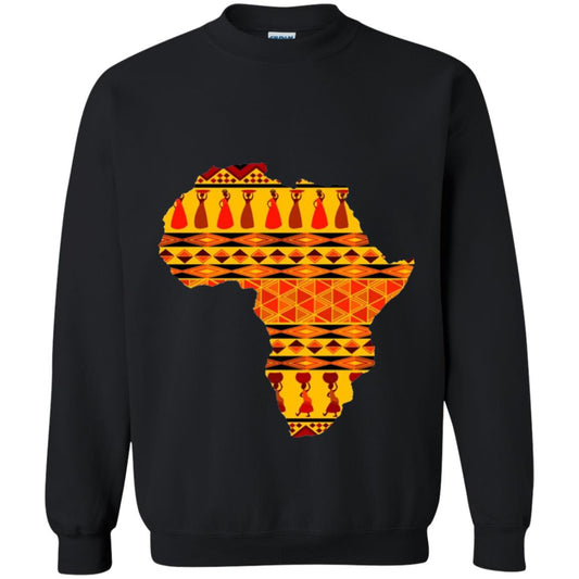 African Pride Ankara Tribal Pattern T-shirt Black
