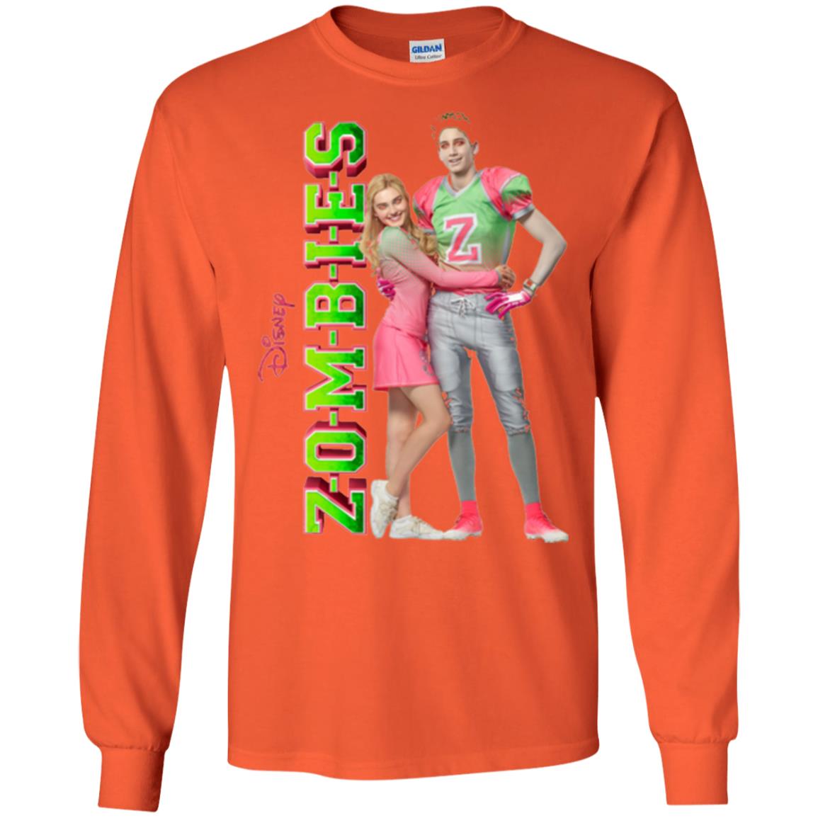 Zombies Cheer Football Lover T-shirt Orange