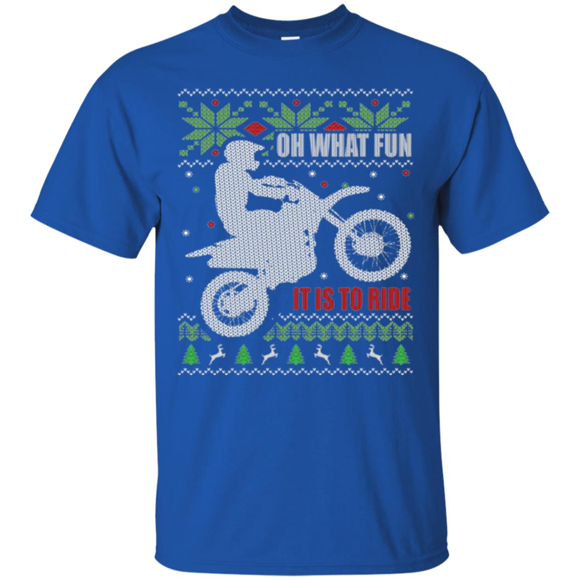 Motorbike T-shirt Oh What Fun It Is To Ride Royal