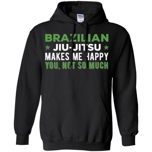 Brazilian Jiu Jitsu T-shirt Brazilian Jiu Jitsu Makes Me Happy Black