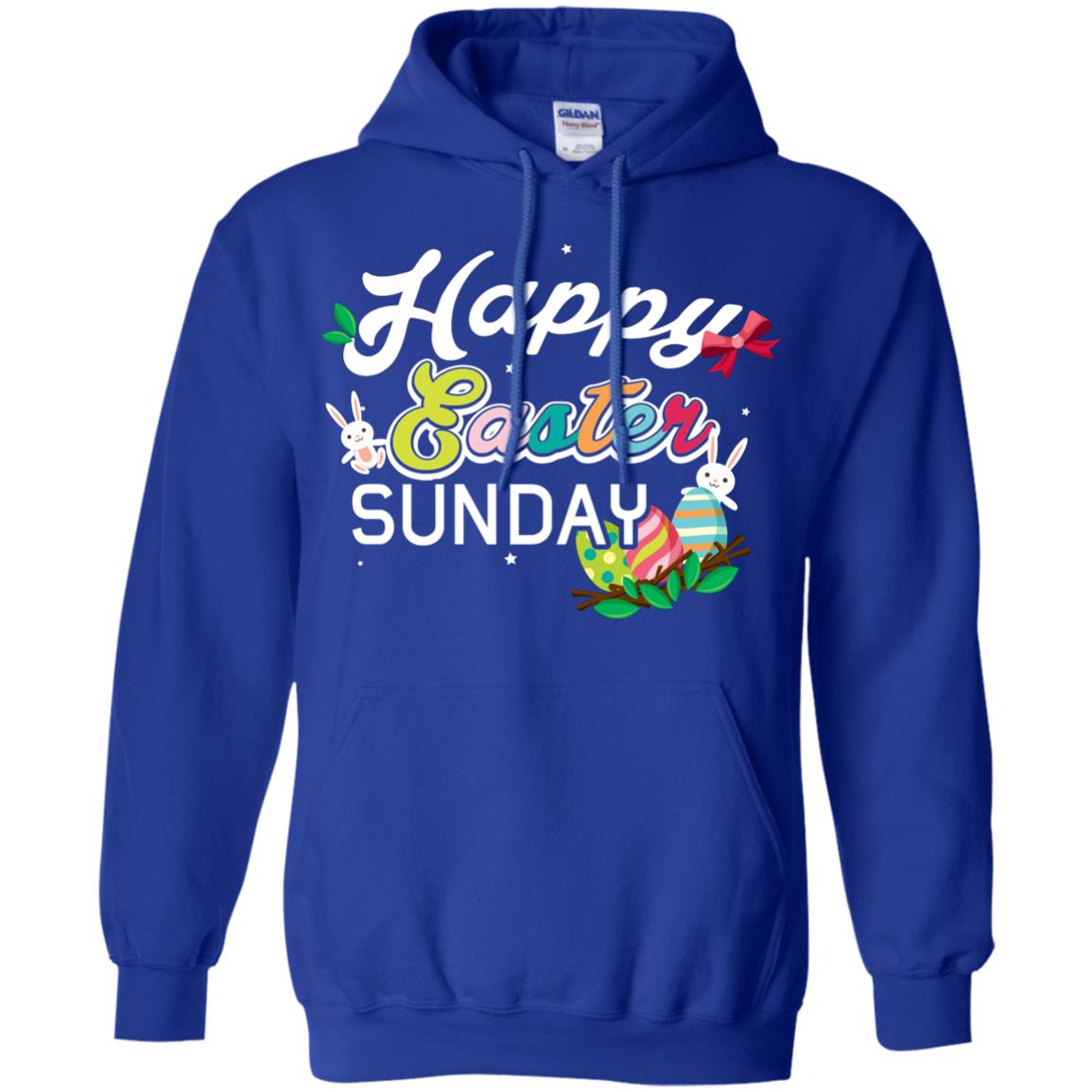 Christian T-shirt Happy Easter Sunday Royal