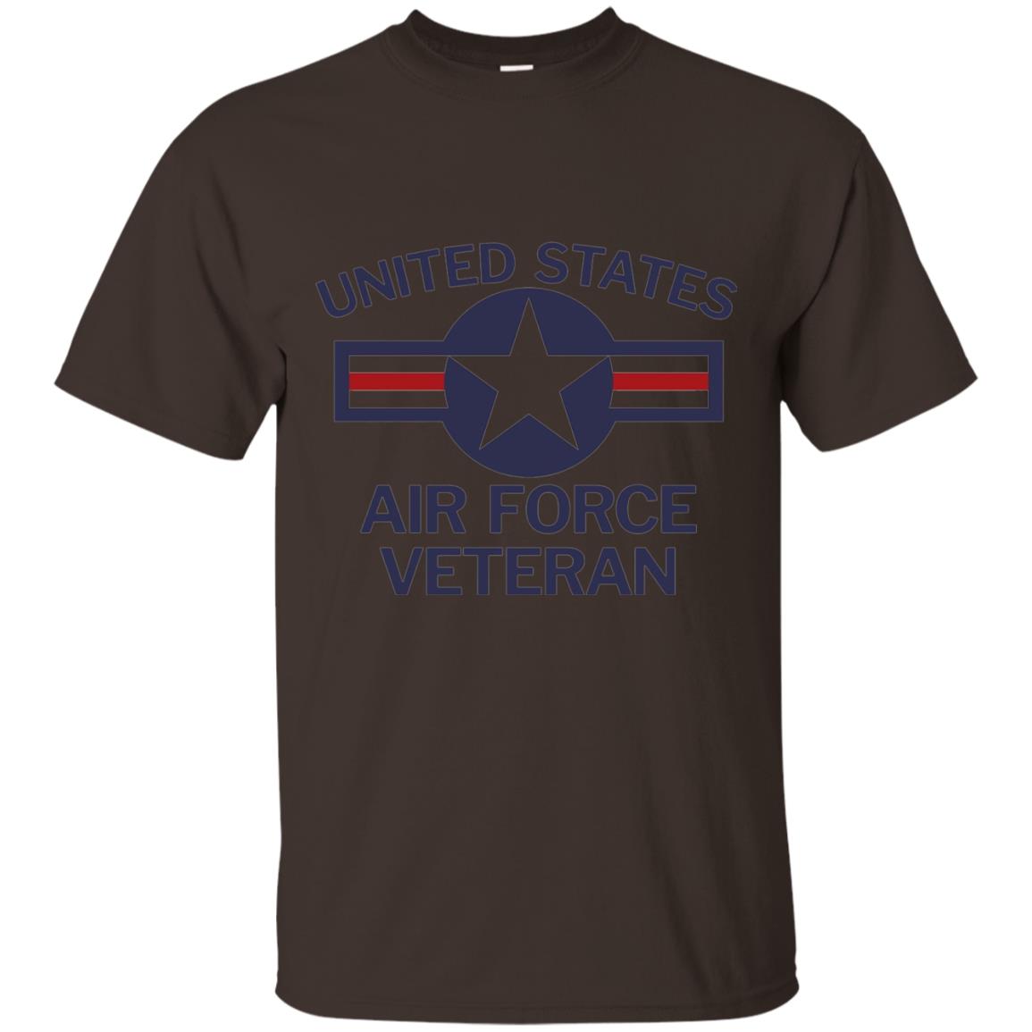 United States Air Force Veteran T-shirt Dark Chocolate