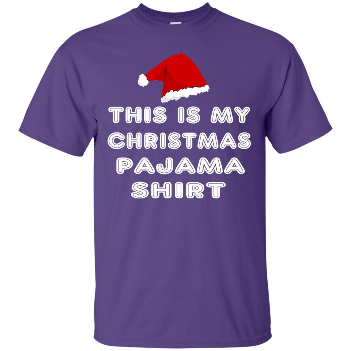 Christmas T-shirt This Is My Christmas Pajama Shirt Purple