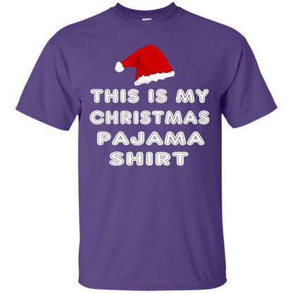 Christmas T-shirt This Is My Christmas Pajama Shirt Purple