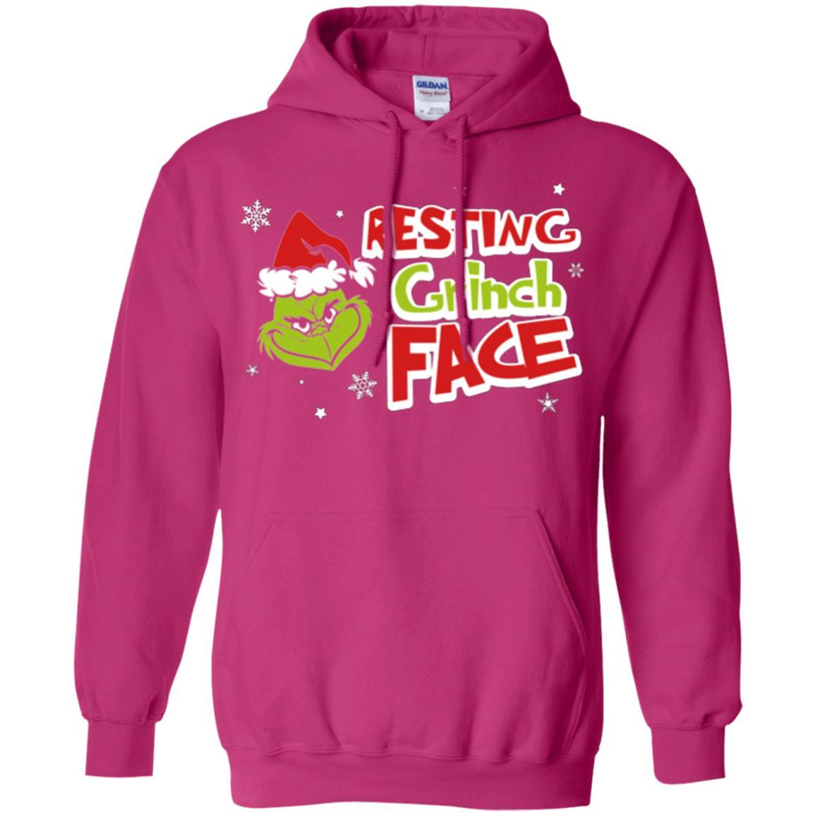 Christmas T-shirt Resting Grinch Face Heliconia