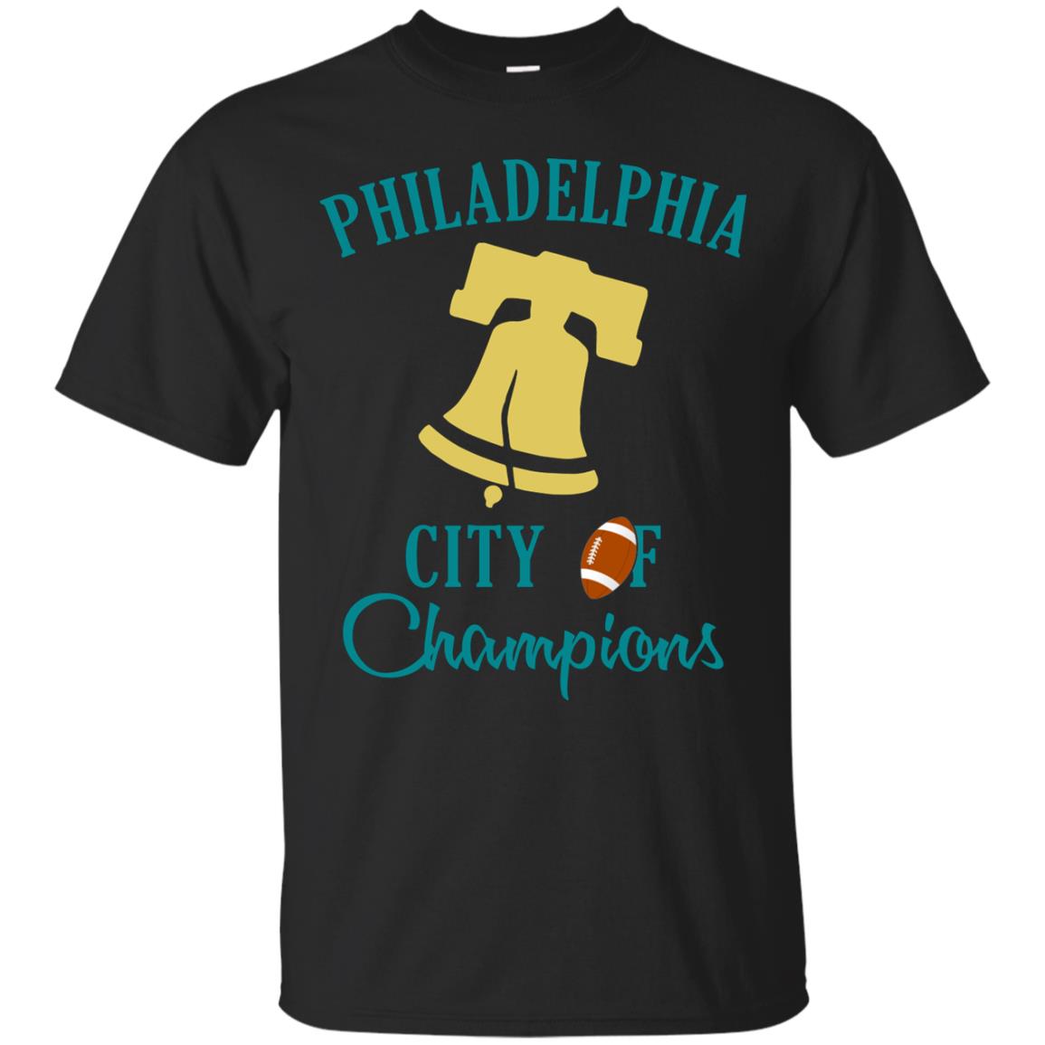Football Lover T-shirt Philadelphia City Of Champion Black