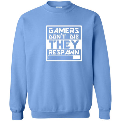 Video Gamer Shirt Don_t Die They Respawn Carolina Blue