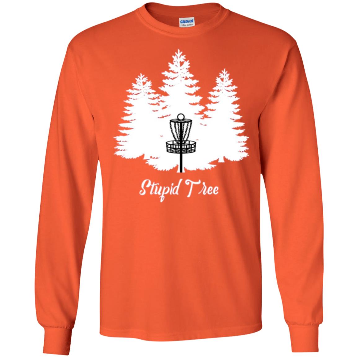 Disc Golf T-shirt Stupid Tree Orange