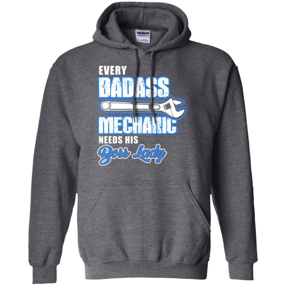 Every Badass Mechanic Needs His Boss Lady Shirt Dark Heather