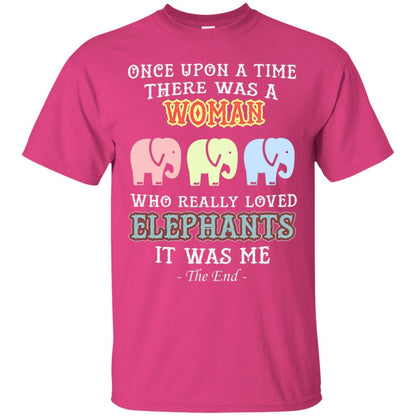 There Was A Woman Who Really Loved Elephants It Was Me Shirt Heliconia